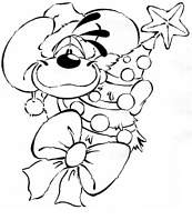 coloriage diddl et petit sapin